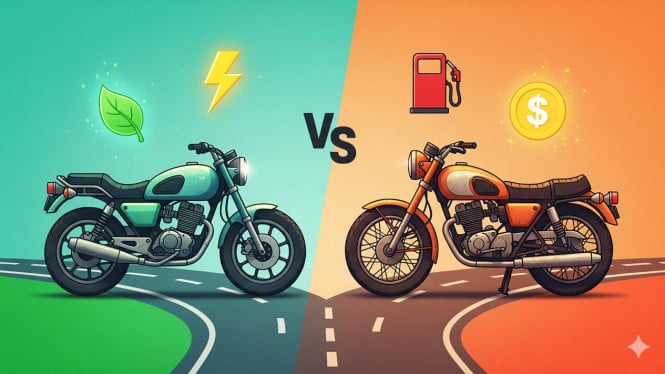 Motor Listrik Bekas vs Motor Bensin Bekas