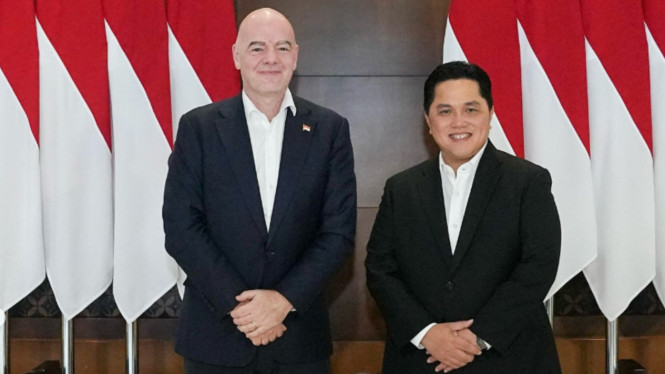 Erick Thohir dan Gianni Infantino