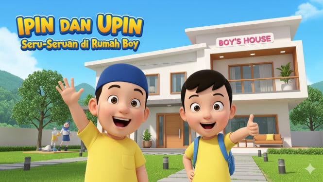 Ipin & Upin Kunjungi Rumah Boy