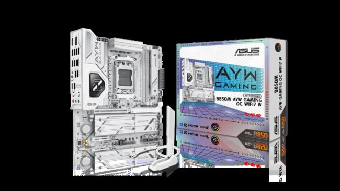ASUS B850M AYW Gaming OC: Solusi Overclocking Terjangkau dengan Kecepatan Hingga 10,400 MT/s!