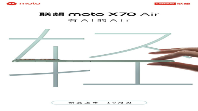 Moto X70 Air Siap Meluncur