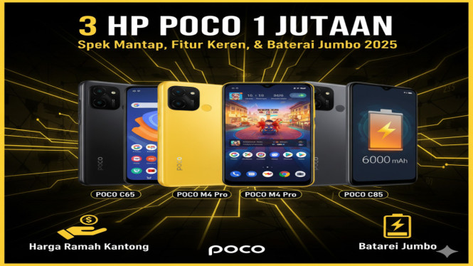 HP POCO 1 Jutaan Spek Mantap