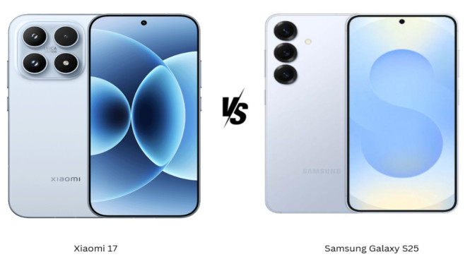 Xiaomi 17 vs Galaxy S25