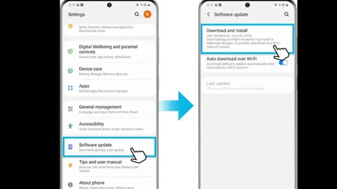 Samsung software update