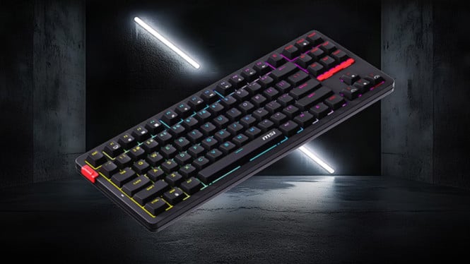 MSI Luncurkan Keyboard Mekanis Nirkabel Forge GK300 TKL