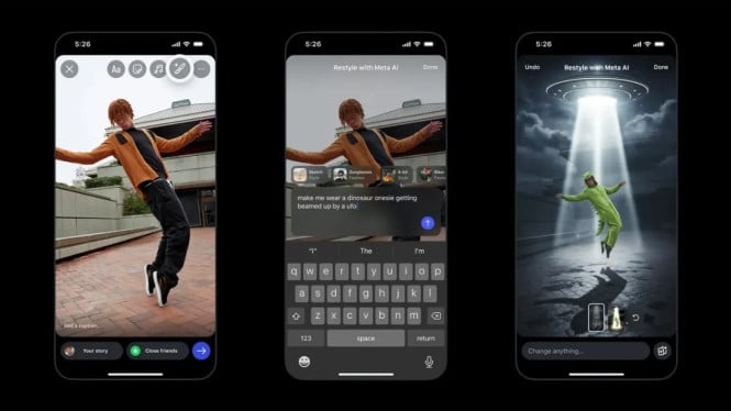 Edit Stories Cuma Modal Ketik! Instagram Rilis Fitur AI “Restyle” yang Bikin Heboh