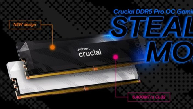 DDR5 Tercepat dari Crucial Rilis! CL32, 6400MHz, Siap Dominasi Gaming & AI