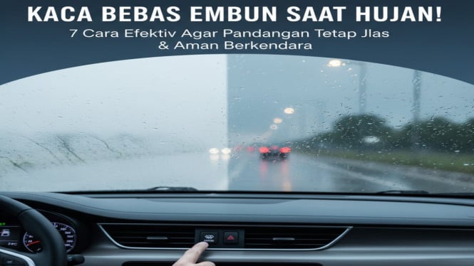 Bikin Kaca Mobil Tetap Jernih Saat Hujan