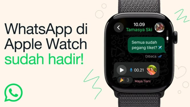 WhatsApp Resmi Hadir di Apple Watch! Begini Cara Pasang & Balas Chat Langsung dari Tangan