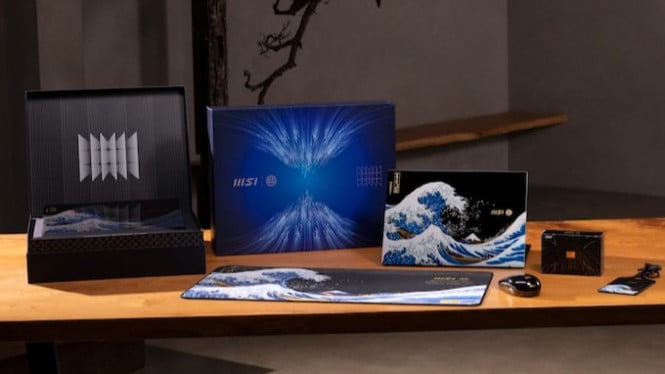 Gelombang Hokusai di Laptop MSI: Teknologi AI + Kerajinan 400 Tahun dalam Satu Perangkat
