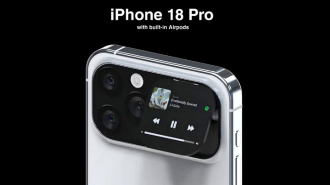 Ilustrasi iPhone 18 Pro Max