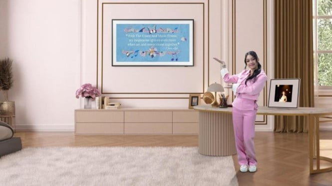 The Frame dan Music Frame Samsung ala Naura Ayu
