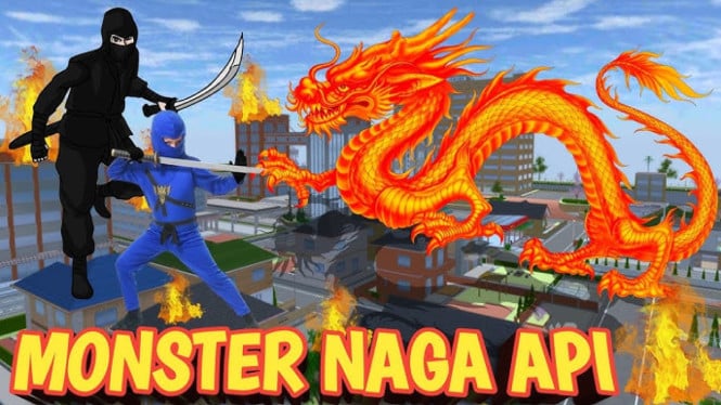 Lampion Naga Sakura School Simulato