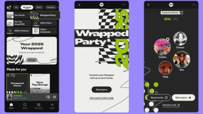 Dari Party Mode sampai Klub Musik, Spotify Wrapped 2025 Lebih Seru dari Tahun Lalu!