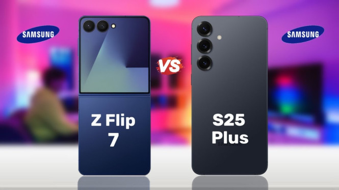 Galaxy Z Flip 7 atau Galaxy S25+