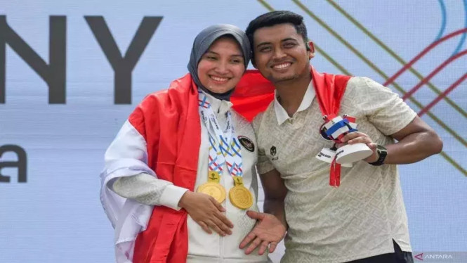 Prestasi Dewi Laila di SEA Games 2025, Dua Medali Emas Saat Hamil Empat Bulan