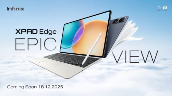 Infinix XPad Edge Meluncur 18 Desember, Tablet Tipis dengan Layar 13 Inci dan Fokus Produktivitas