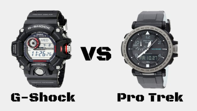 Casio G-Shock vs Pro Trek
