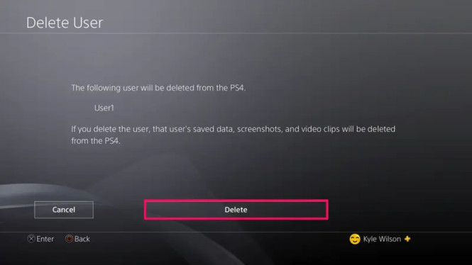Menghapus Akun User di PlayStation