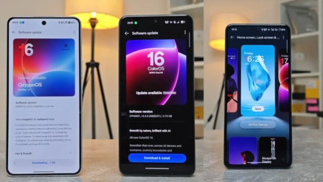 Daftar HP OPPO Update ColorOS 16, Jadwal Rilis hingga Seri A di 2026