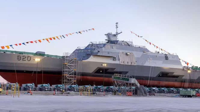 Arab Saudi Luncurkan Kapal Perang HMS King Saud di AS, Ini Spesifikasinya!