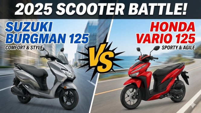 Suzuki Burgman 125 vs Honda Vario 125 2025