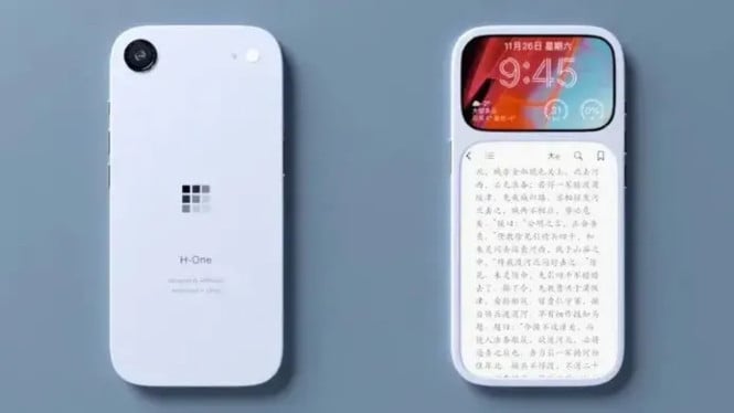 Pixel Duo: Konsep HP Dual Layar Depan dengan E-Ink & IPS!