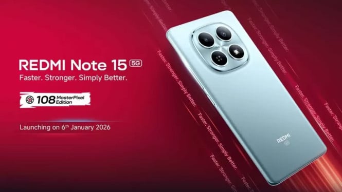 Redmi Note 15 5G Master Pixel Edition Fokus Kamera 108MP dan Baterai Awet