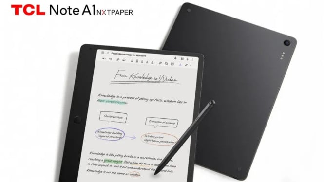 TCL Luncurkan Note A1 NXTPAPER: Tablet Digital Pengganti Buku Tulis dengan Layar 120Hz!