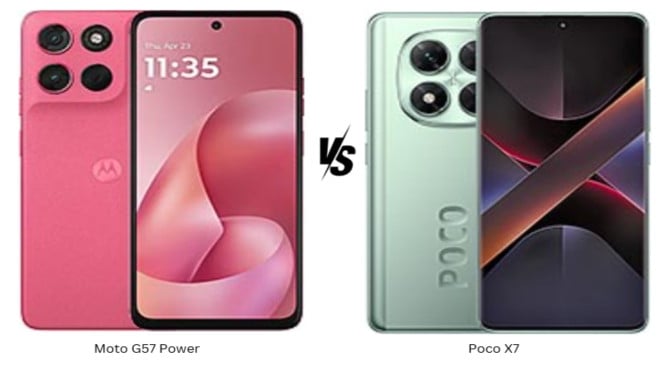 Moto G57 Power vs POCO X7 5G