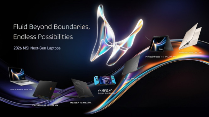 MSI Rilis Laptop Gaming & Produktivitas Baru di CES 2026
