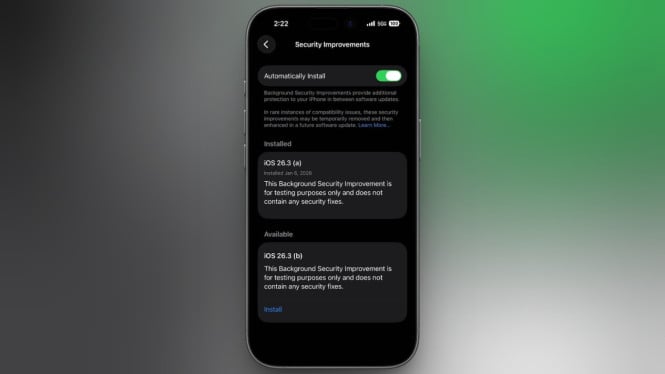 Apple Uji Ulang Fitur Krusial: Peningkatan Keamanan Latar Belakang