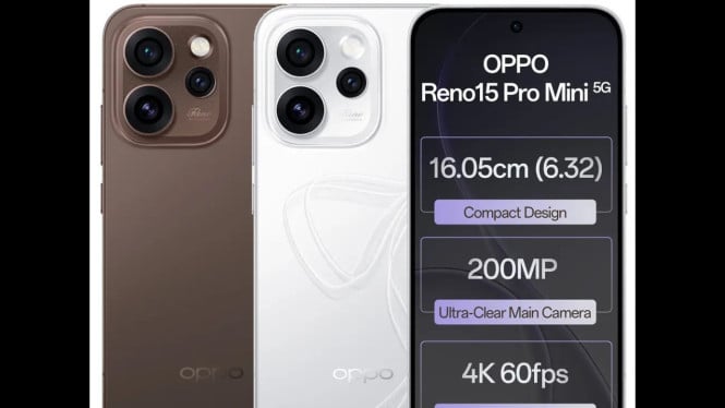 Body Mini, Spesifikasi Raksasa! Oppo Reno 15 Pro Mini Bawa Kamera 200MP & Baterai Jumbo