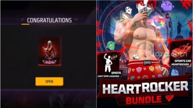 Klaim! Kode Redeem FF 9 Januari 2026, Buru Bundle Heartrocker