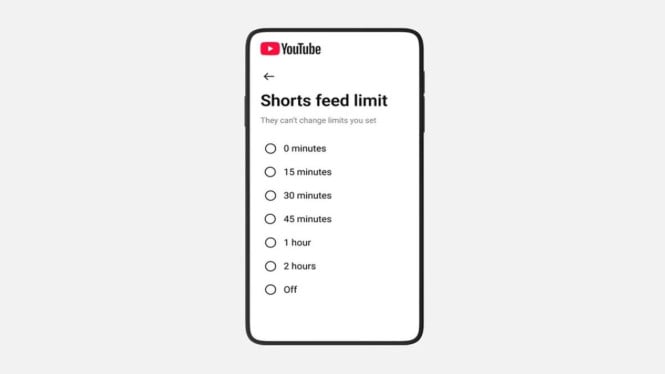 YouTube Tambah Batas Waktu Shorts, Kendalikan Waktu Layar Remaja