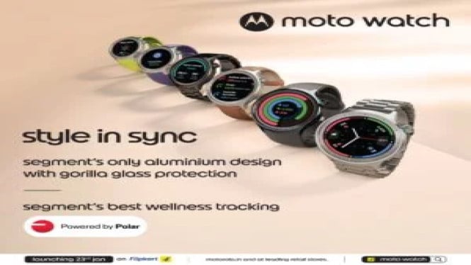 Moto Watch Rilis 23 Januari: Fitur Polar & Baterai 13 Hari