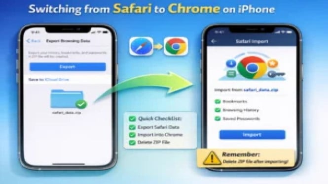 Revolusi Transfer Data: Chrome iOS Mudahkan Pindah dari Safari