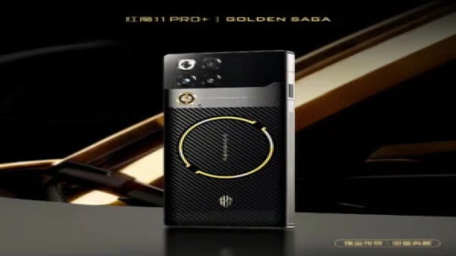 Red Magic 11 Pro Golden Saga Resmi Rilis Global: Pendingin Emas dan Carbon Fiber
