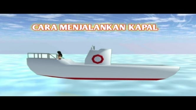 Perahu untuk Banjir di Sakura School Simulator