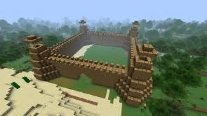 Benteng Besar dan Kuat di Minecraft