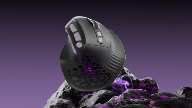 Mouse Vertikal MMO SOLAKAKA E9 Pro: Ergonomi 45 Derajat!
