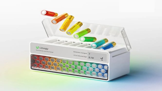 Ganti Laci Penuh Baterai: Ekosistem Baterai AA/AAA Isi Ulang Pintar Linogy