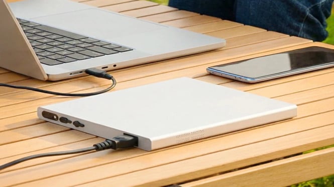 Power Bank AC Teringkas di Dunia, Tipis 16mm: Daya 70W