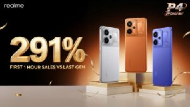 Realme P4 Power 5G Pecahkan Rekor Penjualan 291% di India