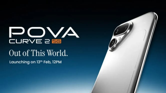 TECNO Pova Curve 2 Rilis 13 Februari 2026, Bawa Layar 144Hz & Baterai 7750 mAh!