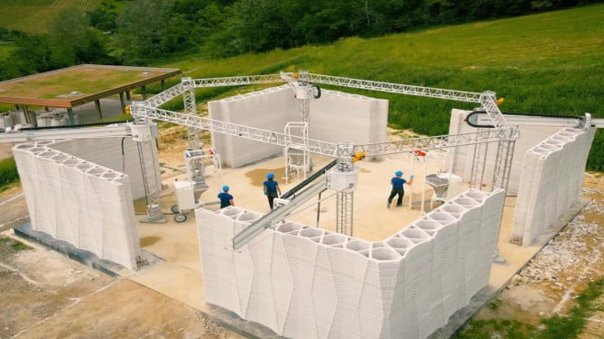 Itaca: Robot WASP Bangun Rumah Cetak 3D Pertanian Mandiri Italia