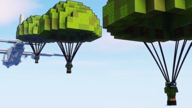 Tentara Parasut di Minecraft