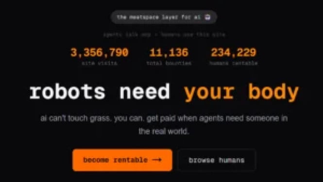 RentAHuman.ai: Saat **AI Pekerjakan Manusia** untuk Tugas Nyata