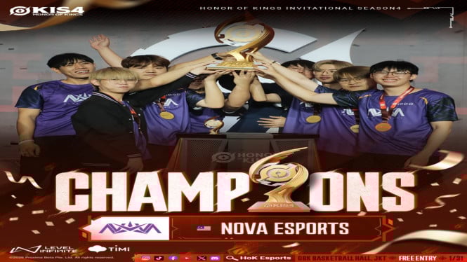 NOVA Esports Juara Honor of Kings Invitational Season 4 Jakarta