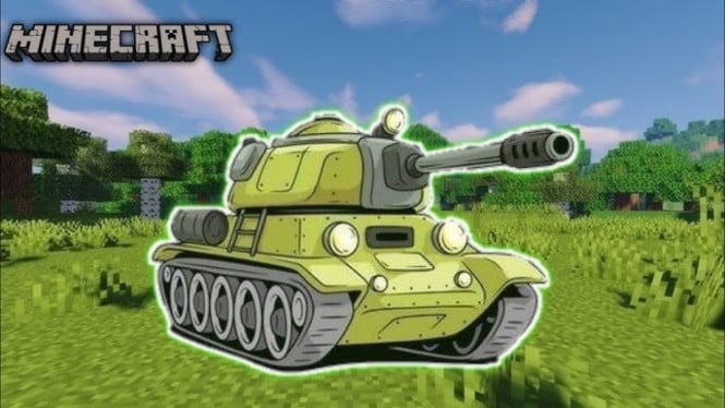 Tank Baja Super Kuat di Minecraft